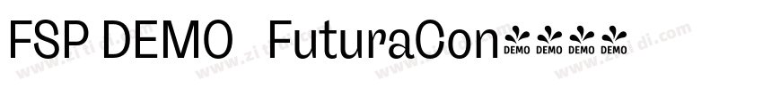 FSP DEMO   FuturaCon字体转换